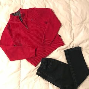 ⬇️ Boys 4T Nautica Sweater and Jeans